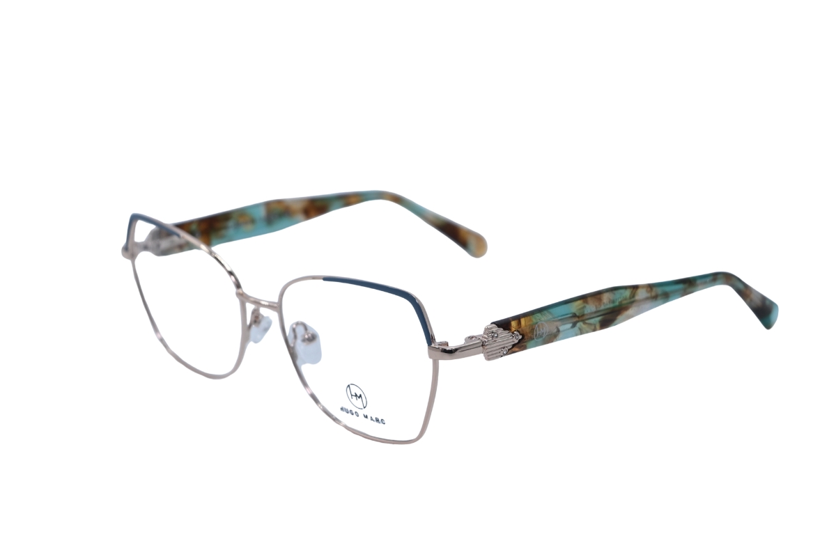 9029 Women Rectangle Metal Eye Frames